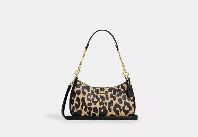 Teri Shoulder Bag With Leopard Print