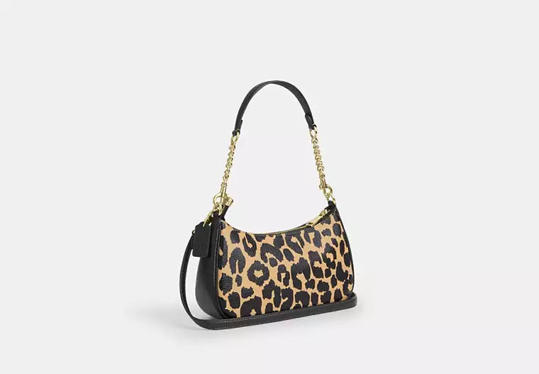 Teri Shoulder Bag With Leopard Print