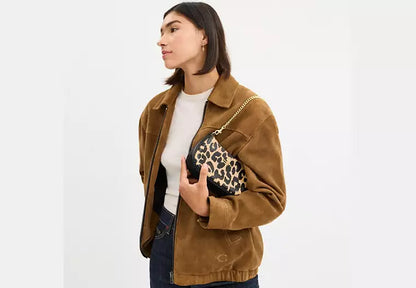 Teri Shoulder Bag With Leopard Print