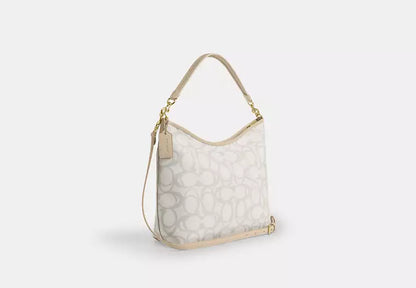 Laurel Large Shoulder Bag In Sketch Signature Canvas (189)